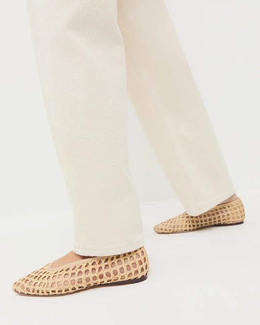 Emery Natural Crochet Ballet Flat
