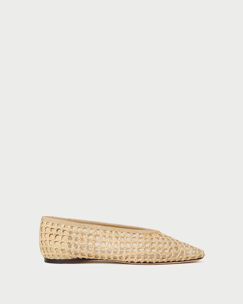 Emery Natural Crochet Ballet Flat