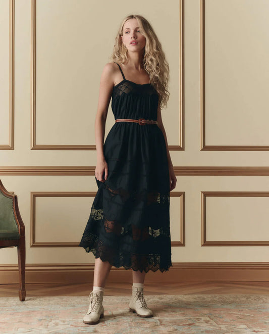 The Rosette Dress - Black