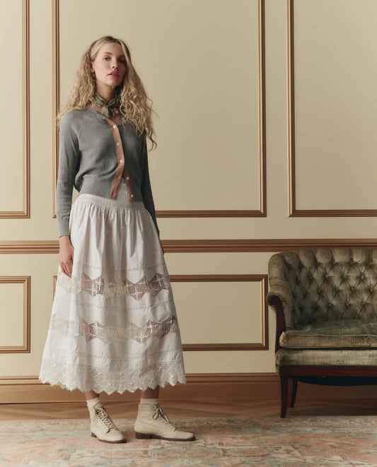 The Rosette Canary Skirt - Cream