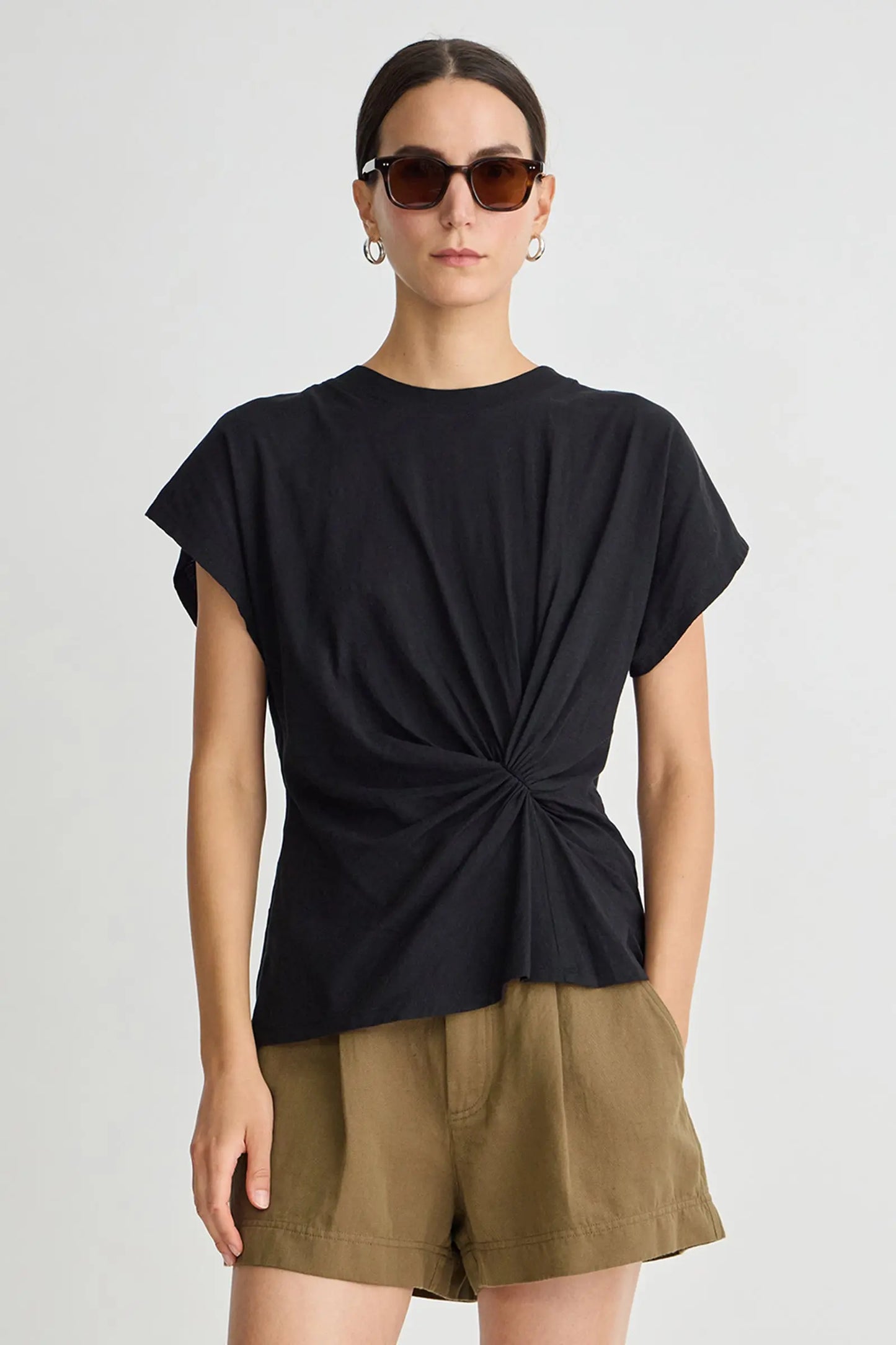 Volta Twist Top - Black