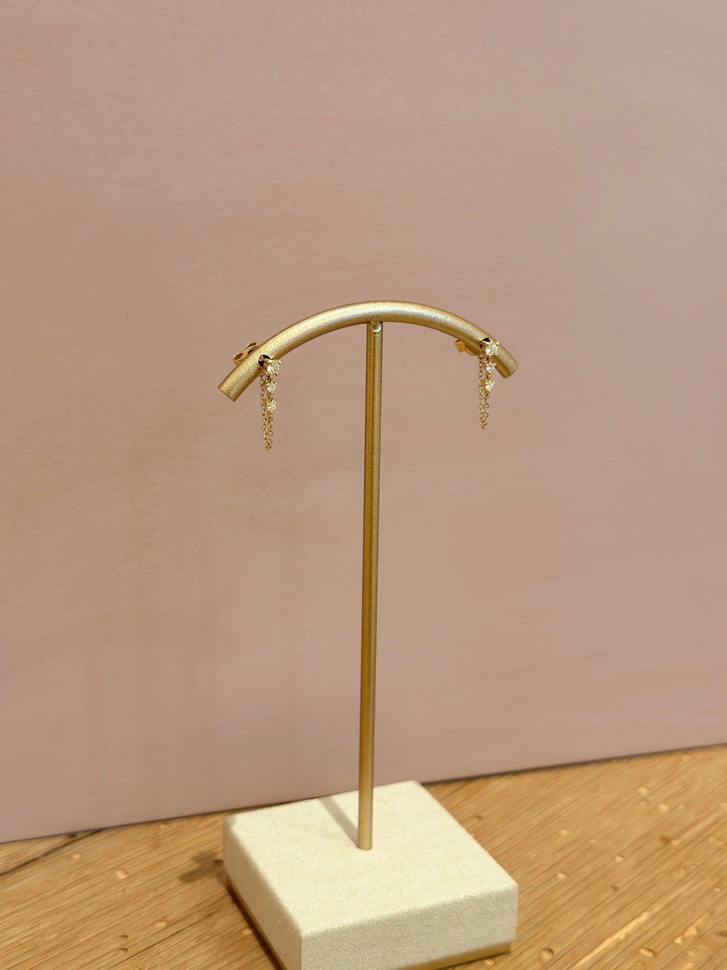 Diamond Chain Earrings