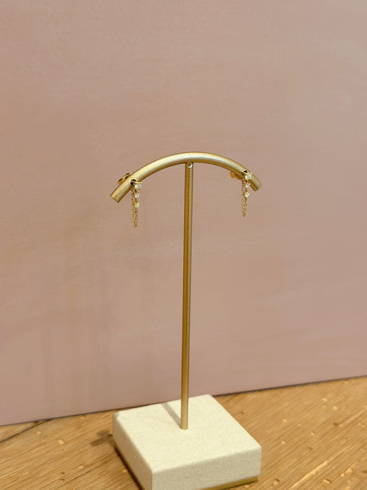 Diamond Chain Earrings