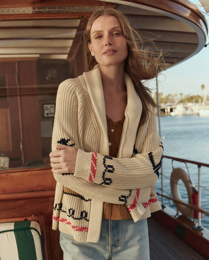 Sailboat Lodge Cardigan - Cream