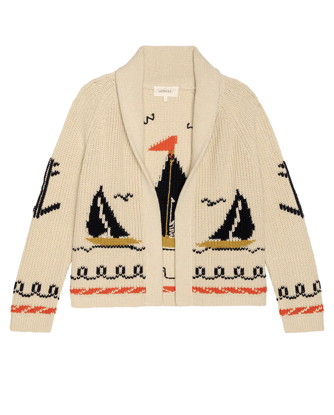 Sailboat Lodge Cardigan - Cream