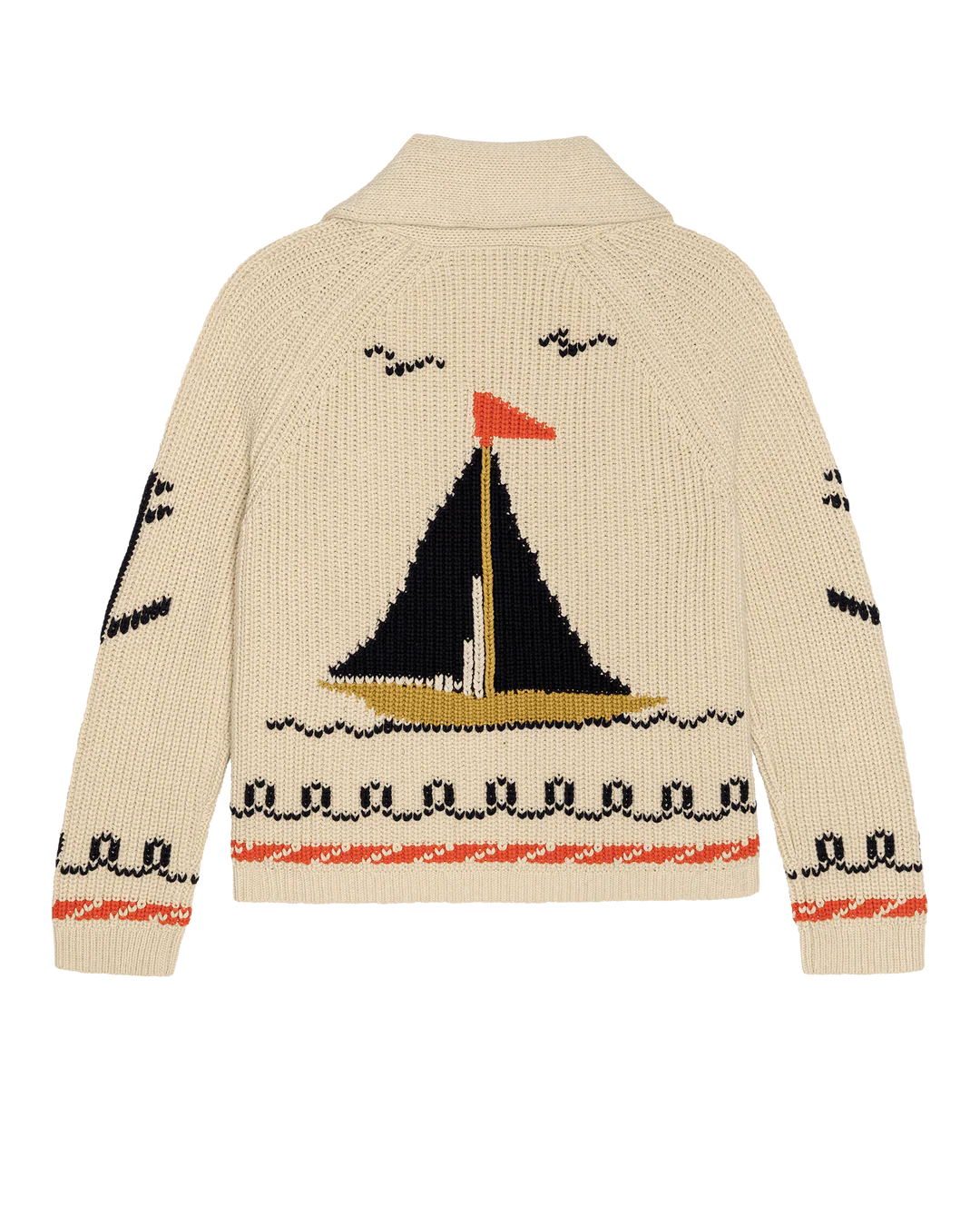 Sailboat Lodge Cardigan - Cream