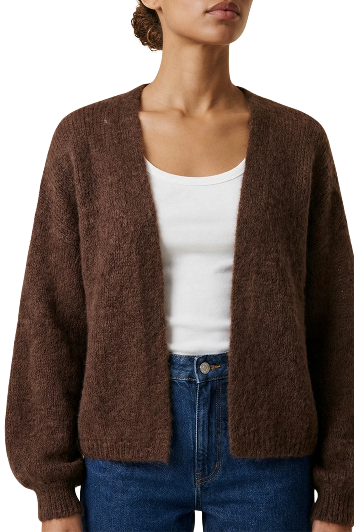 Lee Short Cardigan - Cocoa