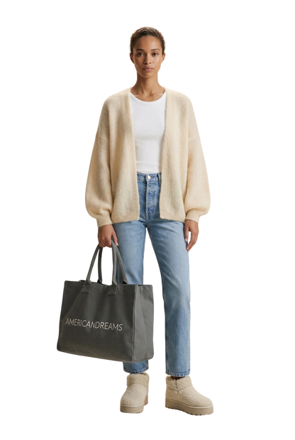 Lee Short Cardigan - Almond