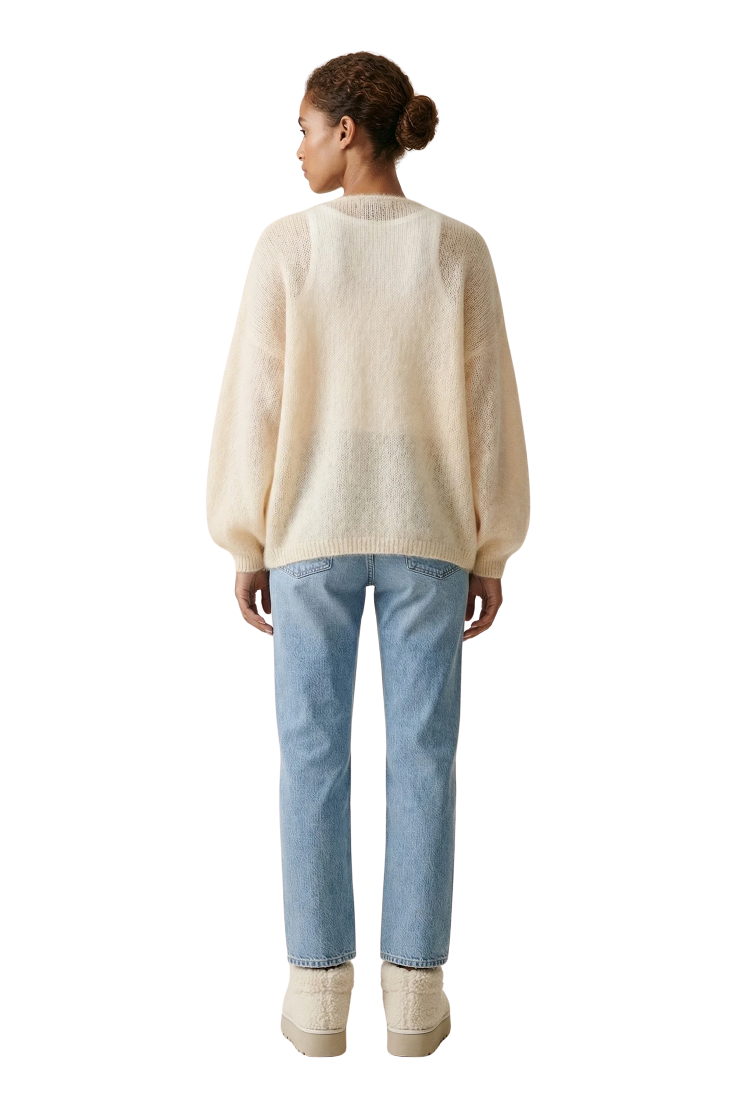 Lee Short Cardigan - Almond