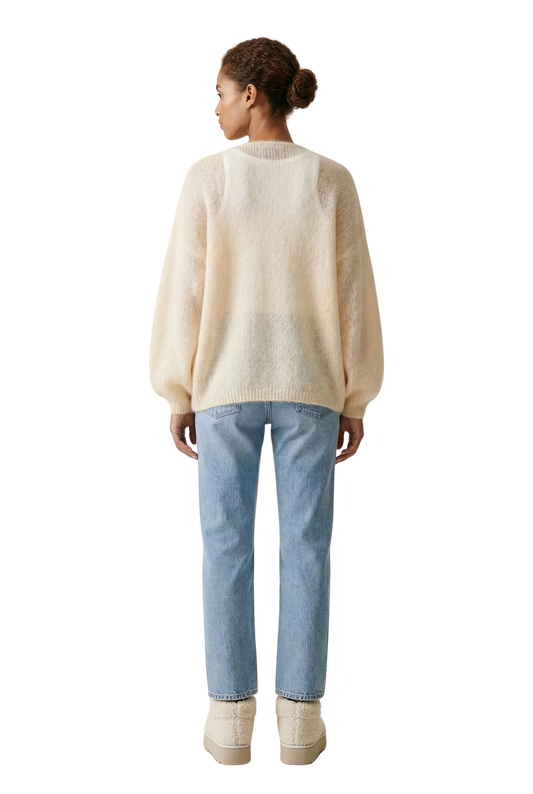 Lee Short Cardigan - Almond