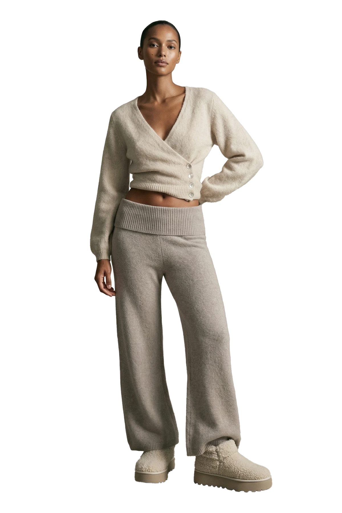 Mariya Wrap Cardigan - Beige