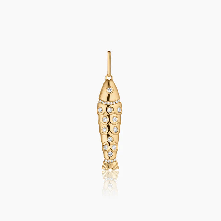 Goldie Pavé Fish Charm