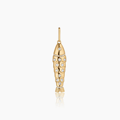 Goldie Pavé Fish Charm