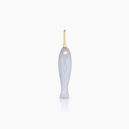Fortuna Blue Lace Fish Charm