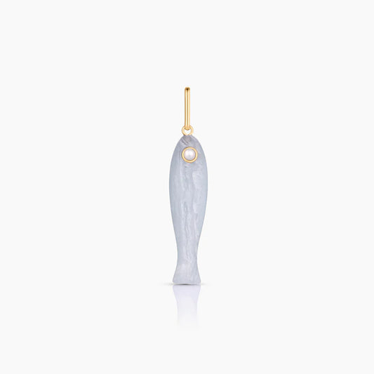 Fortuna Blue Lace Fish Charm