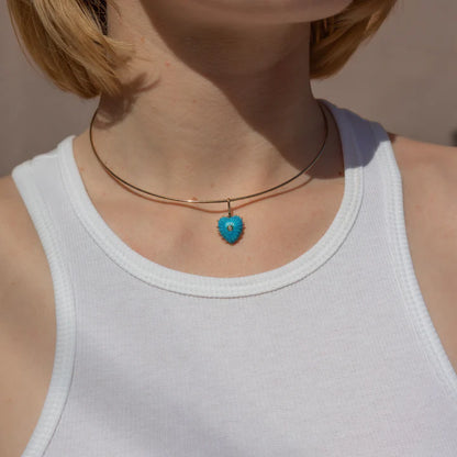 Isabel Howlite Heart Charm