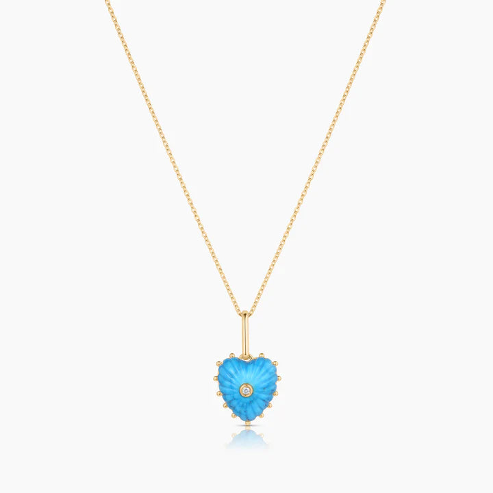 Isabel Howlite Heart Charm