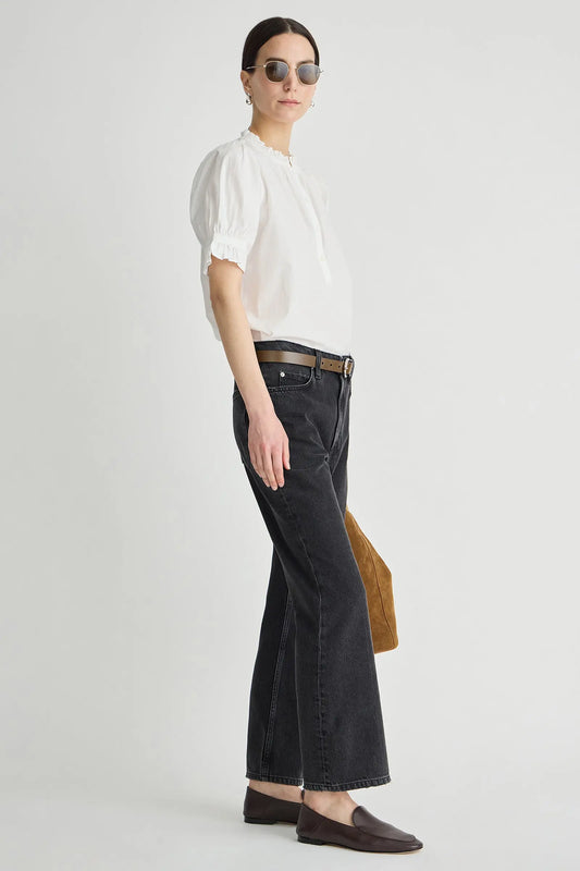 Rene Kick Flare Jean - Faded Black