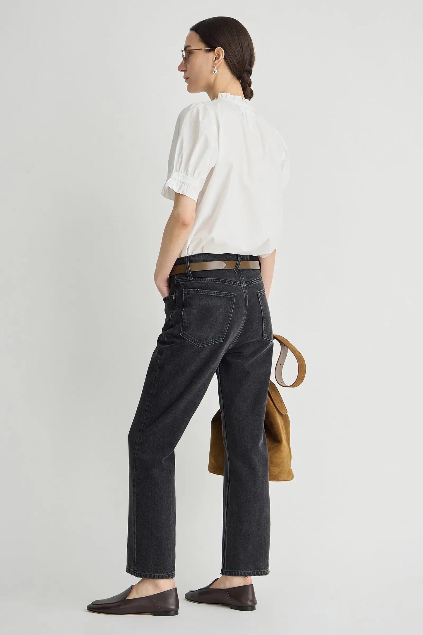 Rene Kick Flare Jean - Faded Black