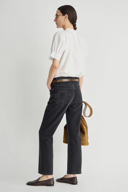 Rene Kick Flare Jean - Faded Black