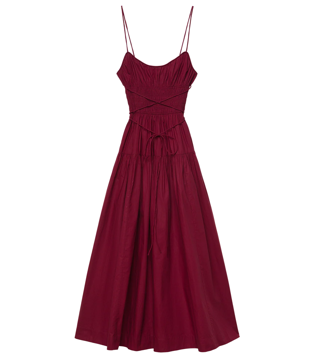 Safia Dress - Deep Ruby