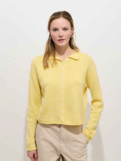 Taylor Cashmere Cardigan - Citrus