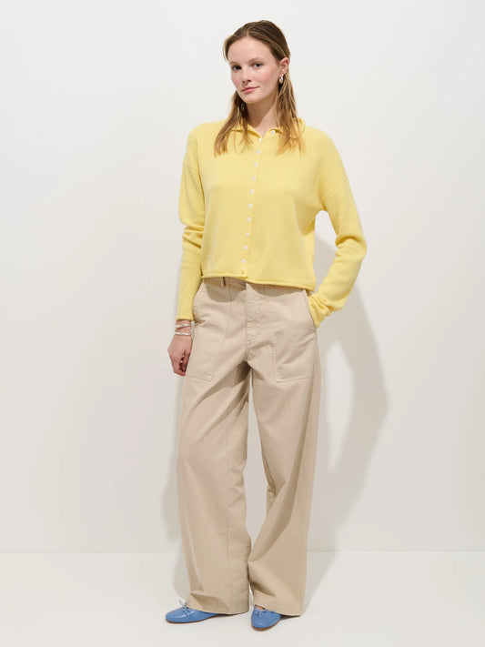 Taylor Cashmere Cardigan - Citrus
