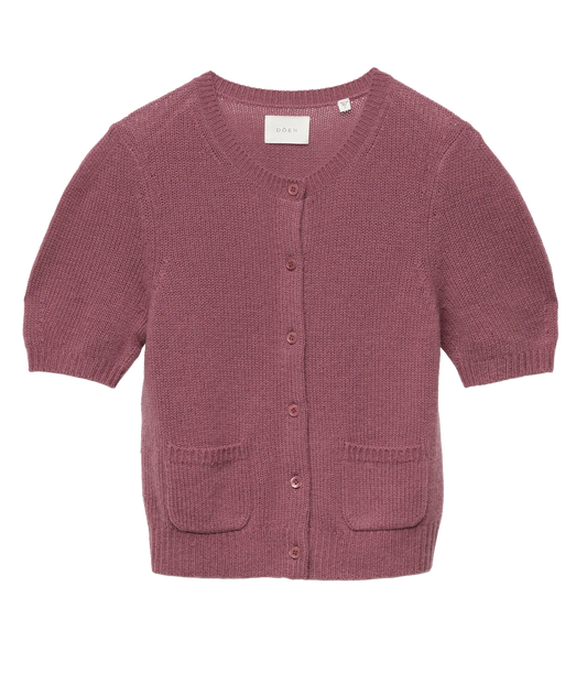 Alesia Cashmere Cardigan - Rose Mauve