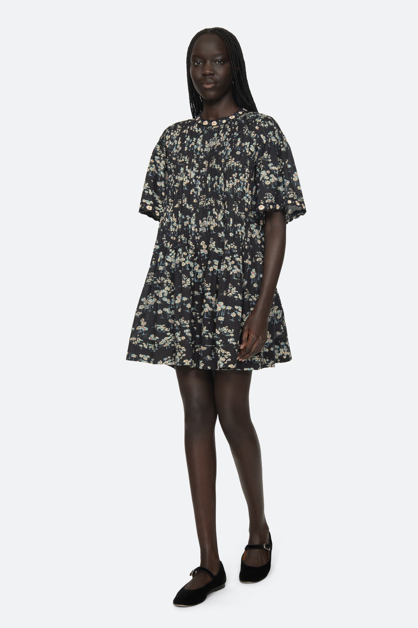 Mona S/Slv Mini Dress - Multi