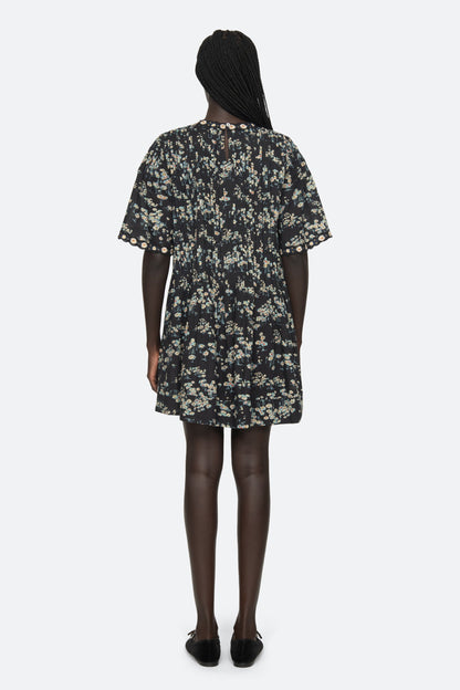 Mona S/Slv Mini Dress - Multi