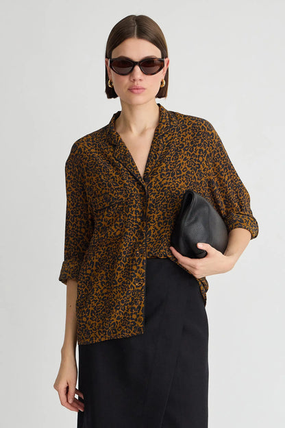 Ila Silky Top - Leo Floral Midnight