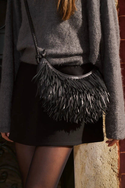 Fringe Sling - Black