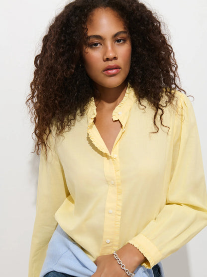 Chantilly Ruffle Shirt - Butter