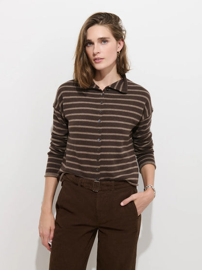Taylor Cardigan - Chocolate/Truffle