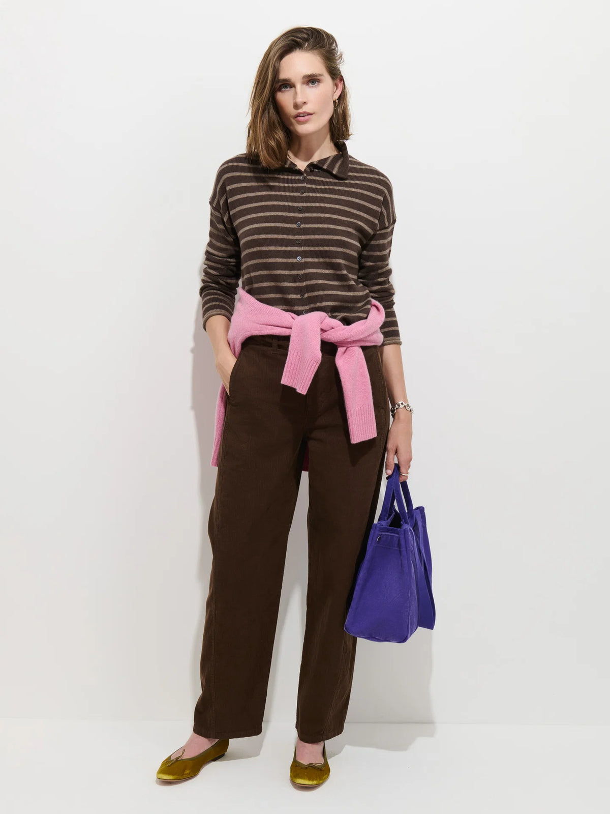 Taylor Cardigan - Chocolate/Truffle