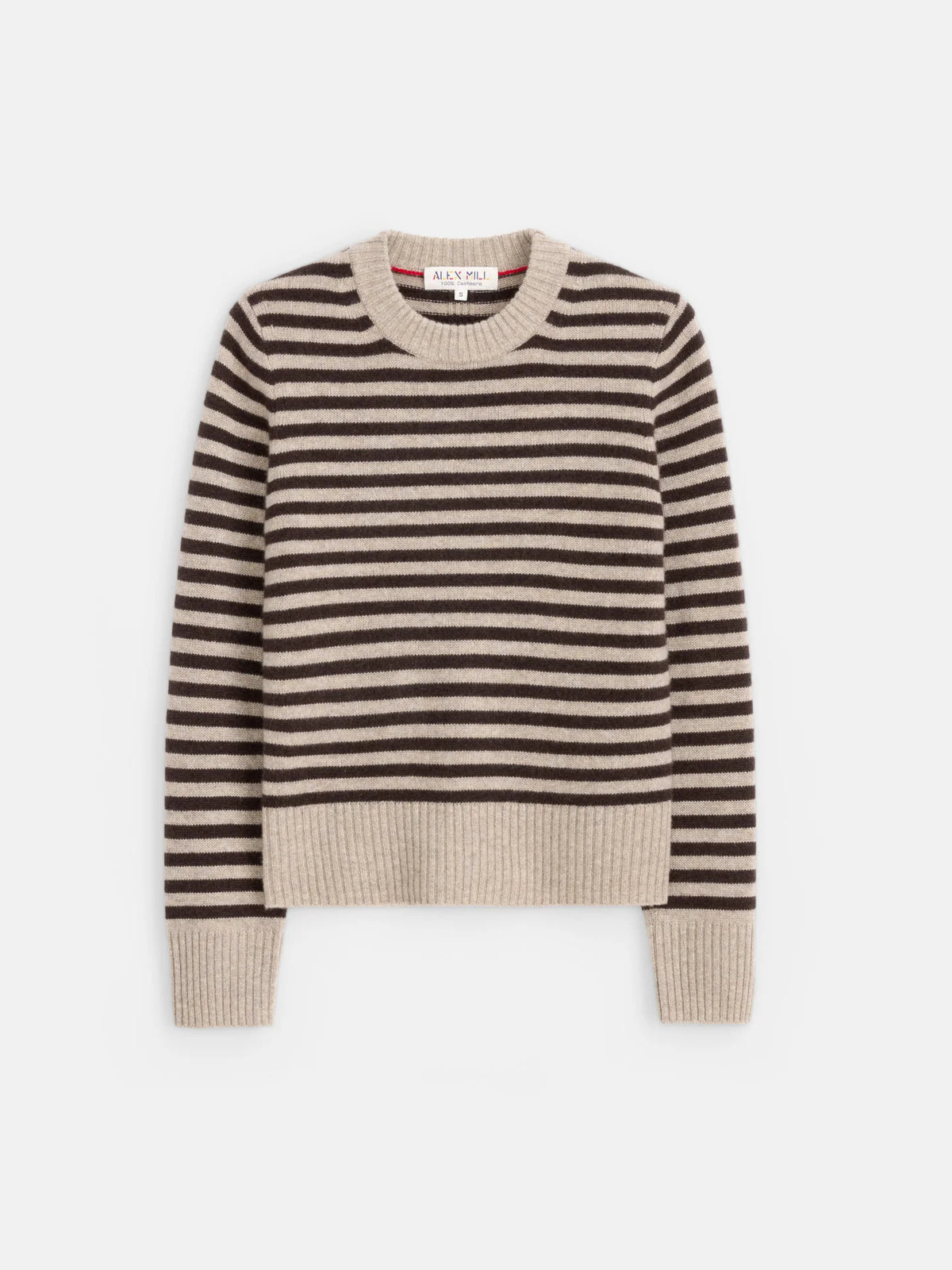 Marais Striped Sweater - Oyster/Espresso