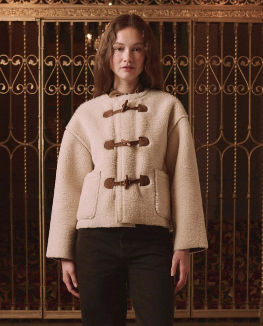 The Woodside Toggle Coat - Cream