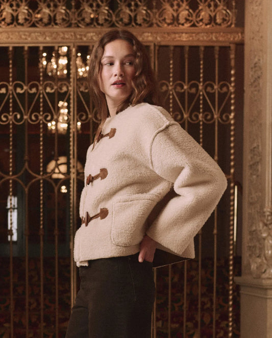 The Woodside Toggle Coat - Cream