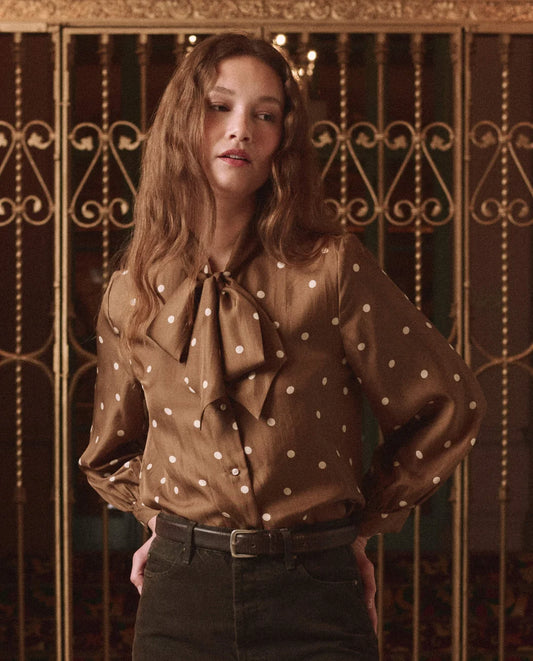 The Zenith Top - Copper Bubble Dot