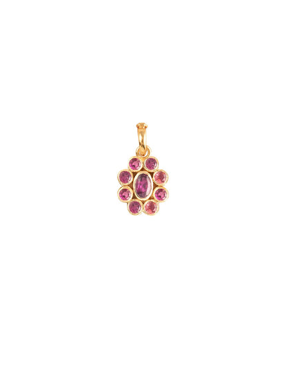 9 Planetes Garnet Charm