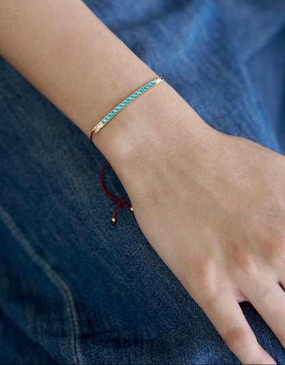 Rahki Turquoise Baguette Bracelet