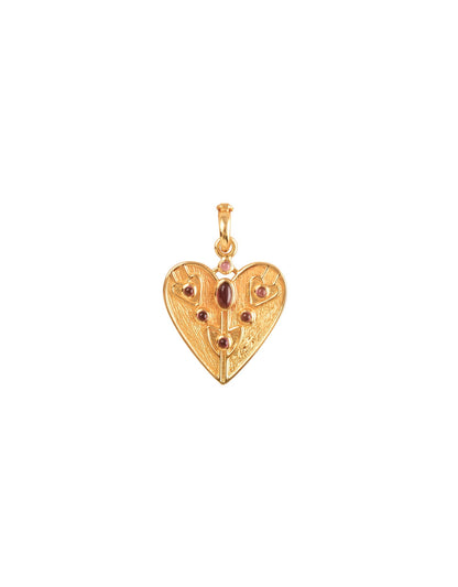 Anahata Garnet Charm