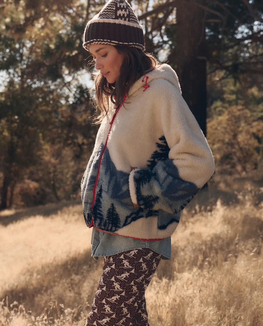The Plush Horizon Full Zip - Snowcap Landscape