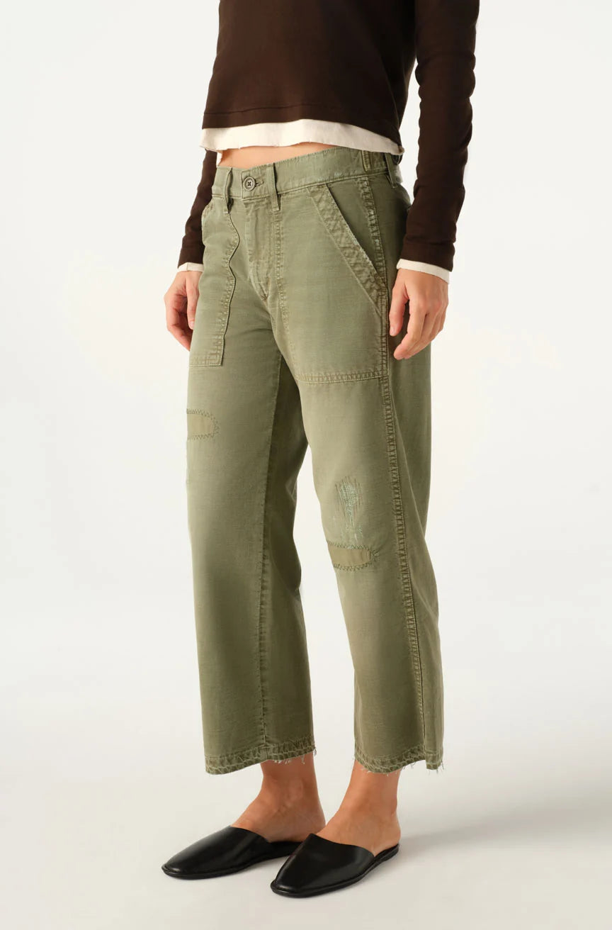 Easy Army Slouch Crop - Surplus Mended