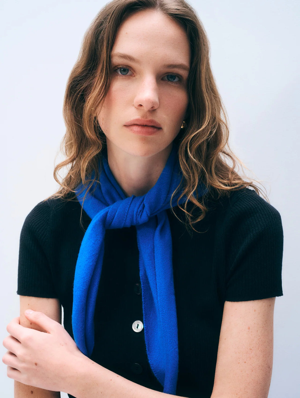 Cashmere Neckerchief - Bright Azur