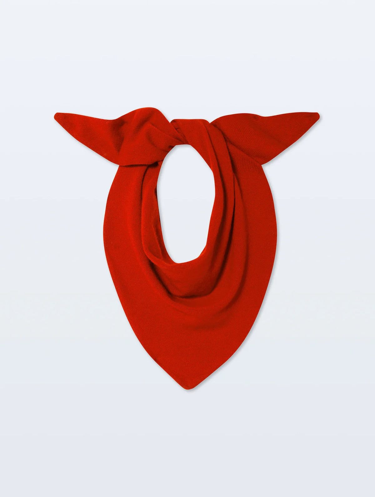 Cashmere Neckerchief - Tomato Red