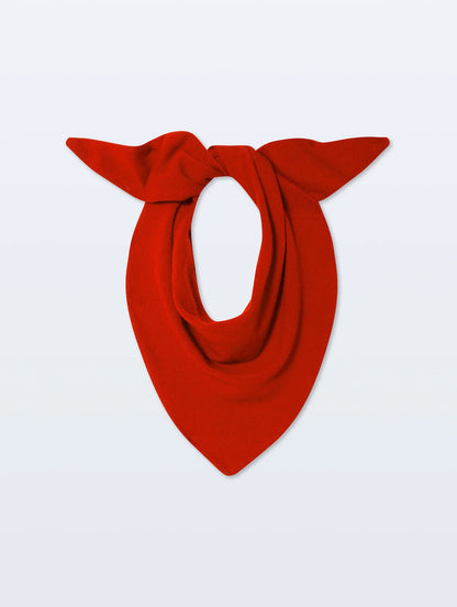 Cashmere Neckerchief - Tomato Red