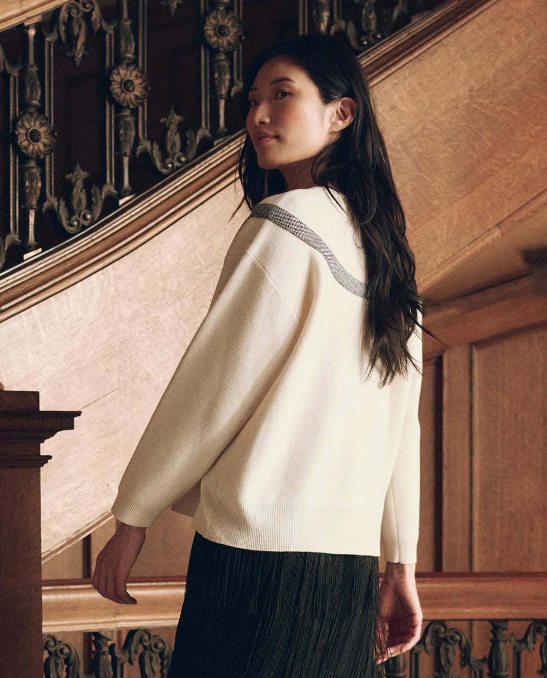 The Bow Sweater - Cream