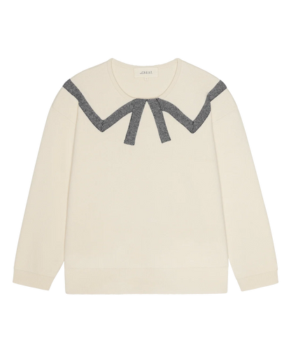 The Bow Sweater - Cream