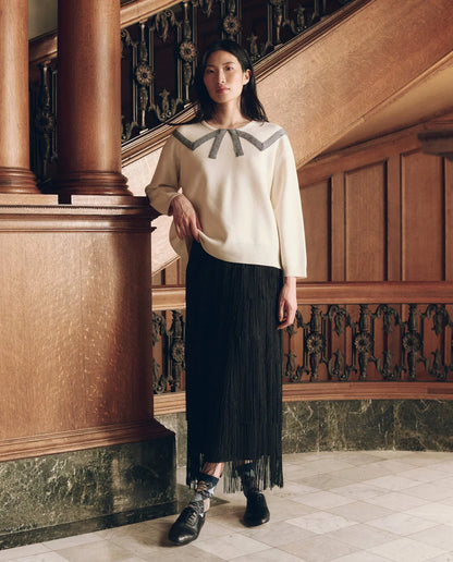 The Bow Sweater - Cream